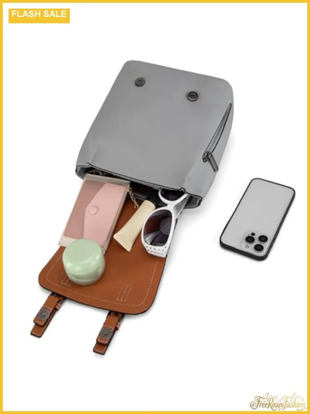 Small Vegan Leather Backpack Purse with Adjustable Straps Mini Daypack